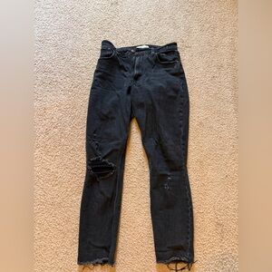 Abercrombie & Fitch The Skinny High Rise Size 27 Black Jeans
